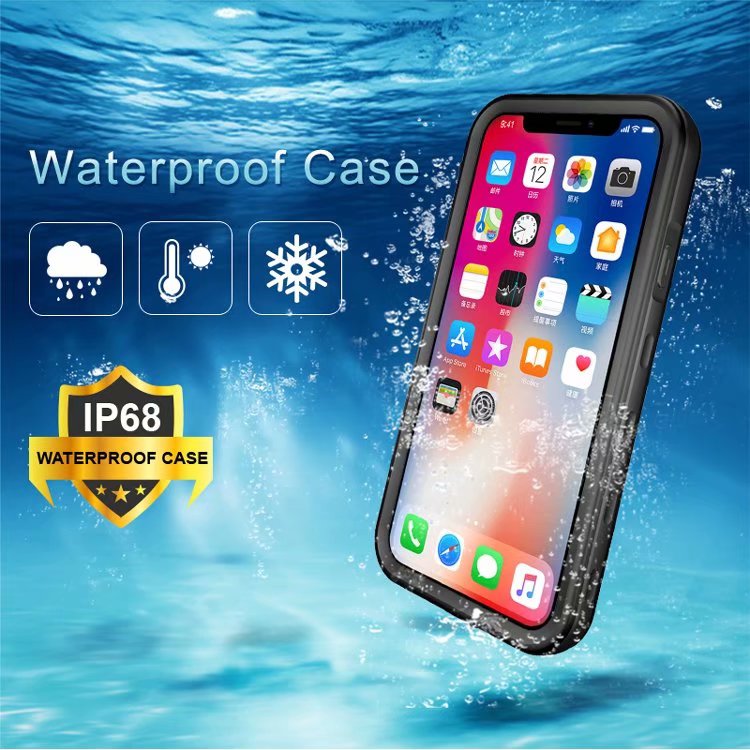 Apple iPhone XR Case Waterproof Armor Burst Underwater 6.6ft Clear Back
