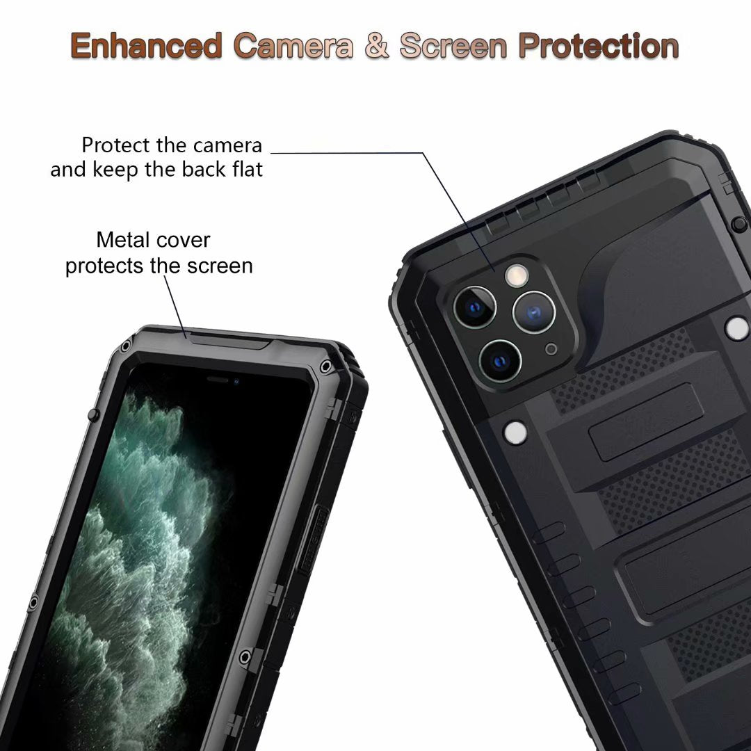 Apple iPhone 11 Pro Max Cover Waterproof Heavy Duty Full Protection Metal IP68 Certification