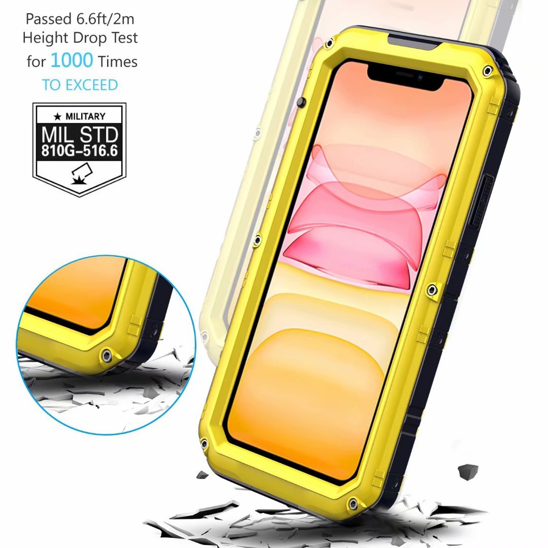 Apple iPhone 11 Cover Waterproof Heavy Duty Full Protection Metal IP68 Certification