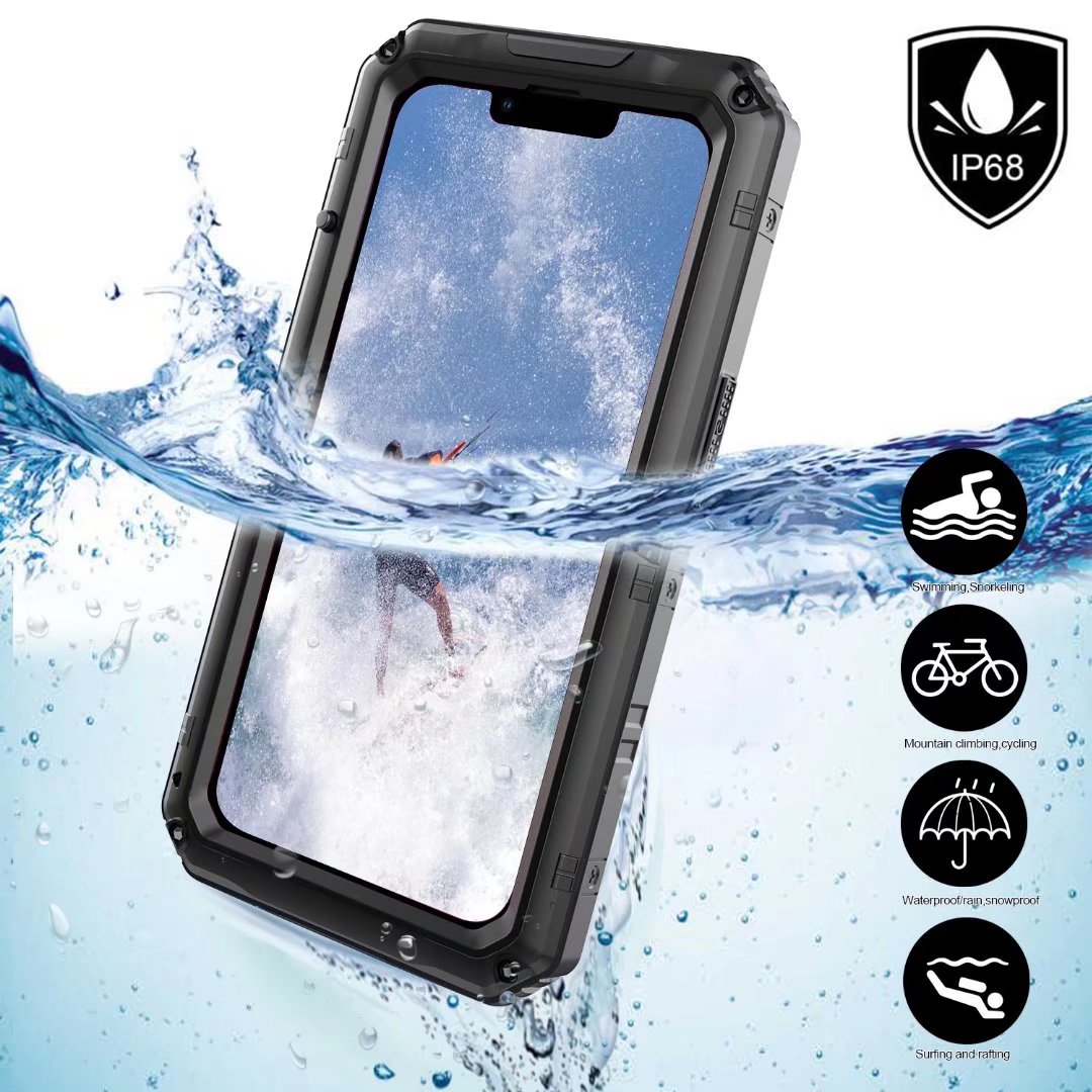 Apple iPhone 13 Pro Cover Waterproof Heavy Duty Full Protection Metal IP68 Certification