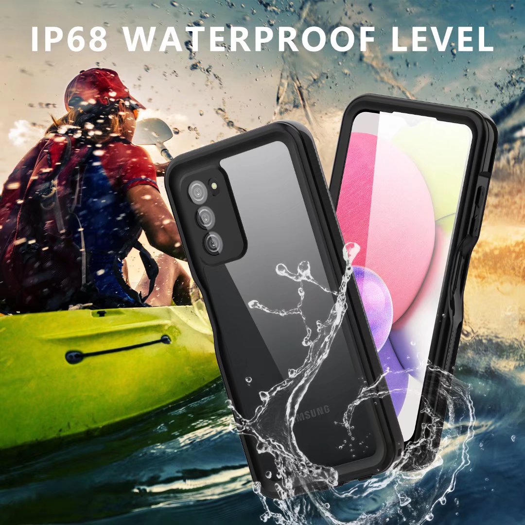 Samsung Galaxy A03s Case Waterproof IP68 Clear Full Protection Built-in Screen Protector