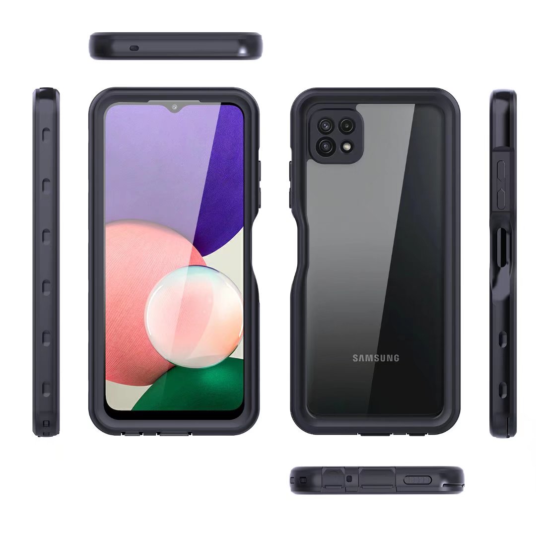 Samsung Galaxy A22s Case Waterproof IP68 Clear Full Protection Built-in Screen Protector