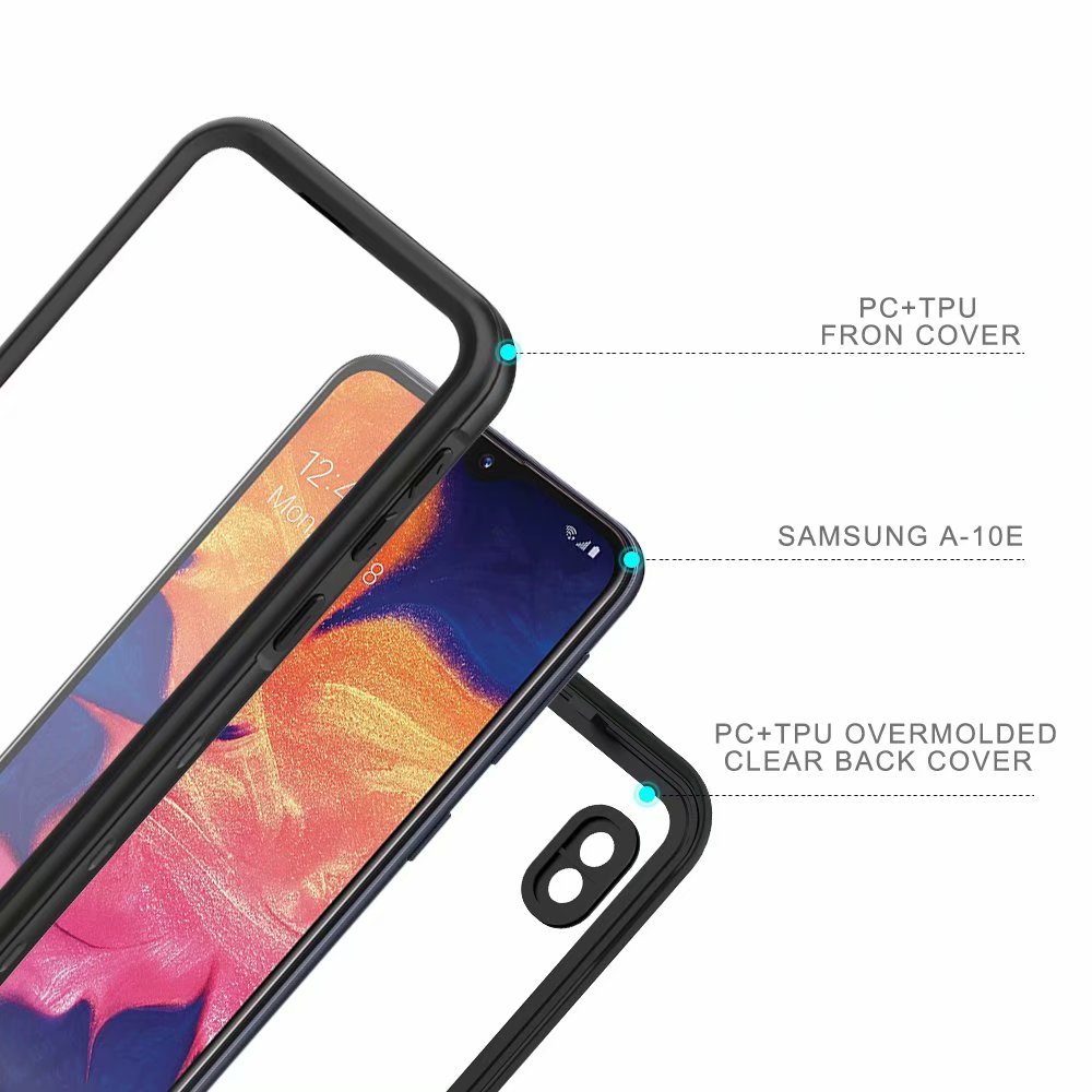 Samsung Galaxy A10e Case Waterproof IP68 Clear Full Protection Built-in Screen Protector