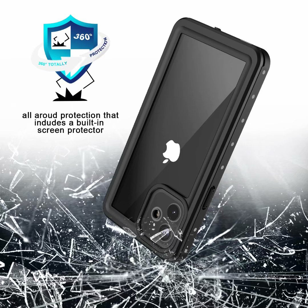 Apple iPhone 12 Mini Case Waterproof Submerged Underwater 6.6ft Clear Full Body Protective