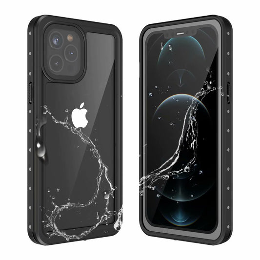 Apple iPhone 12 Pro Max Case Waterproof Submerged Underwater 6.6ft Clear Full Body Protective