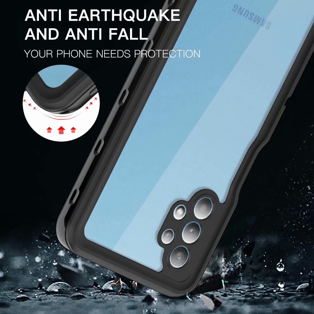 Samsung Galaxy A32 Case Waterproof 4 in 1 Clear IP68 Certification Full Protection