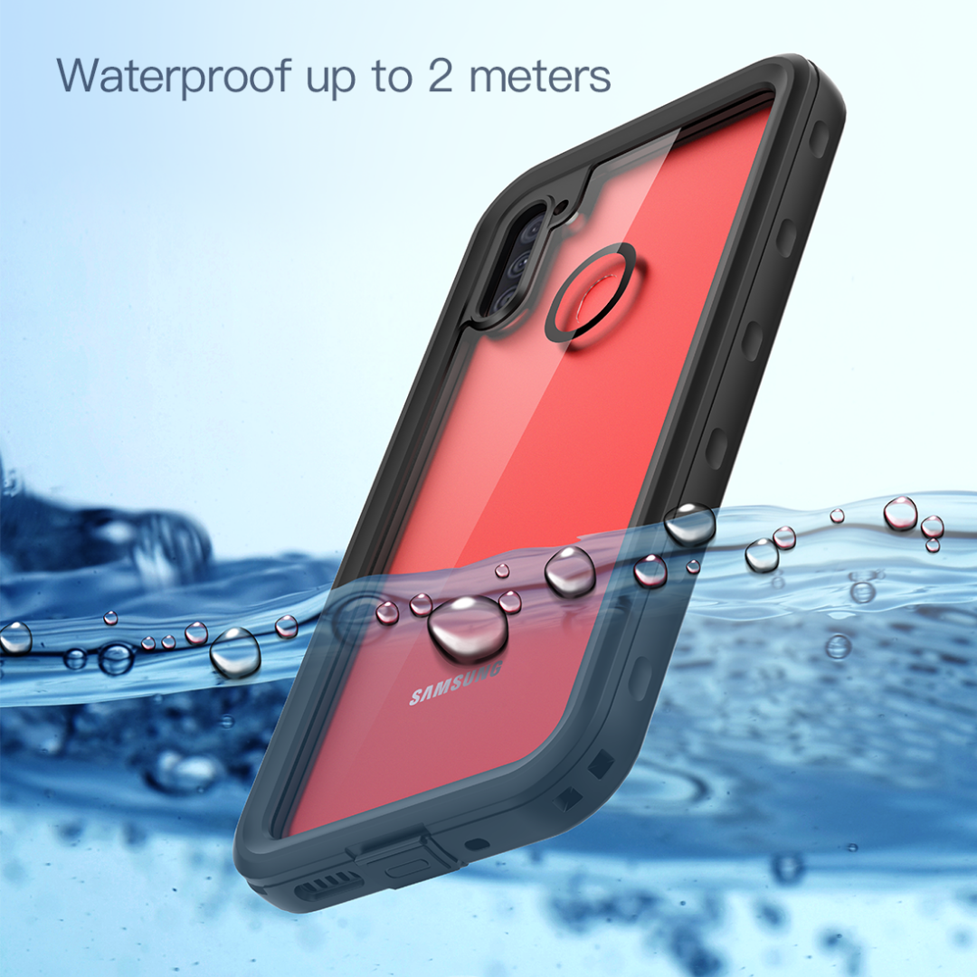Samsung Galaxy A11 Case Waterproof 4 in 1 Clear IP68 Certification Full Protection