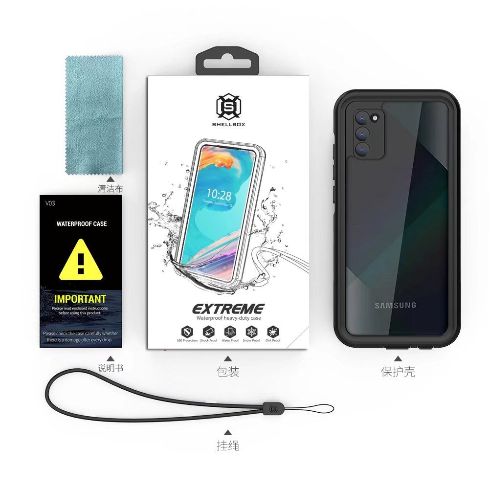 Samsung Galaxy A02s Case Waterproof IP68 Clear Full Protection Built-in Screen Protector