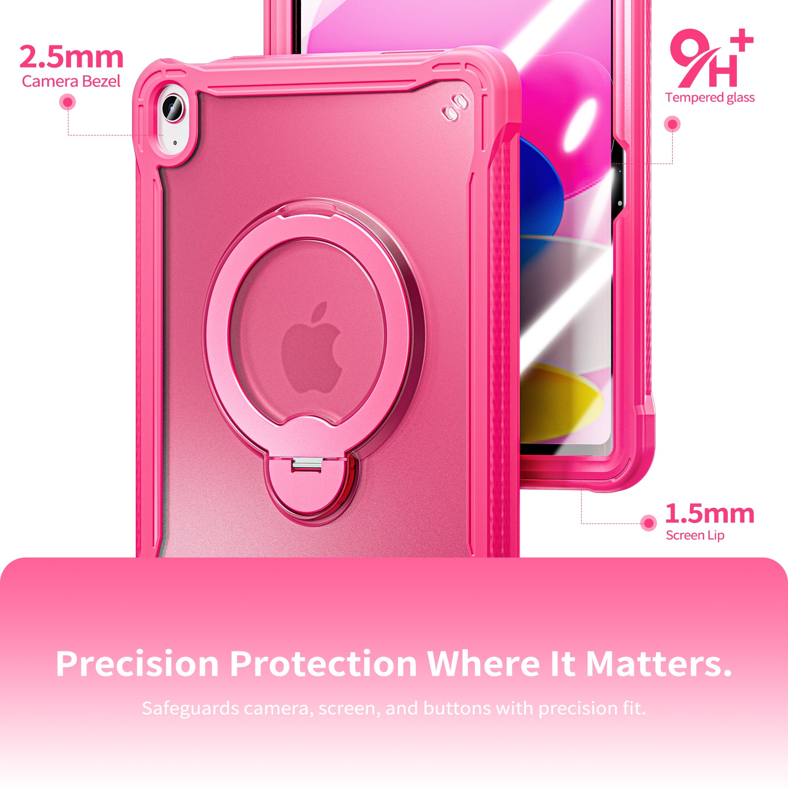 Dotted_Lightweight_iPad_11_TPU_PC_Back_Cover_Rotating_Stand_16