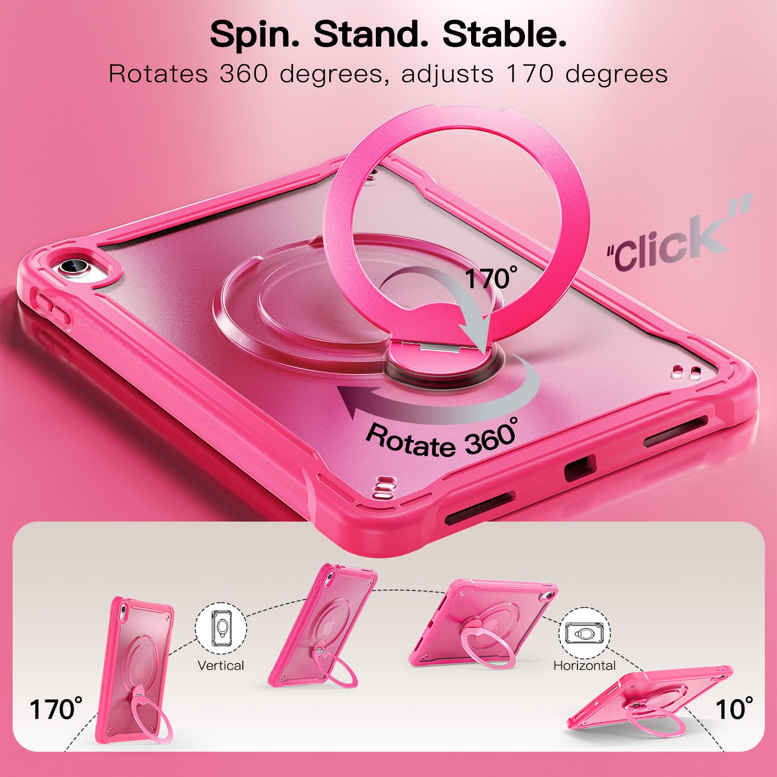 Dotted_Lightweight_iPad_11_TPU_PC_Back_Cover_Rotating_Stand_20