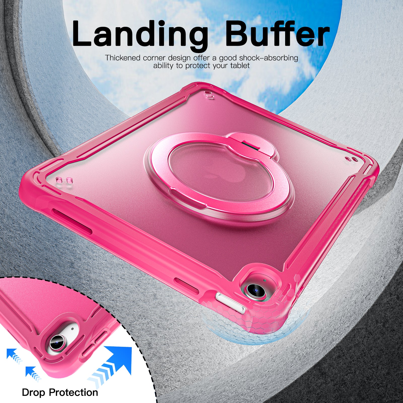 Dotted_Lightweight_iPad_11_TPU_PC_Back_Cover_Rotating_Stand_9
