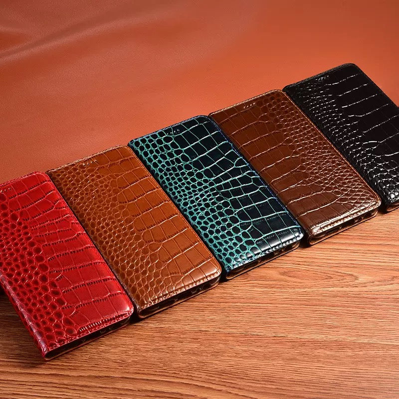 business-flip-crocodile-iphone-17e-genuine-leather-case-7