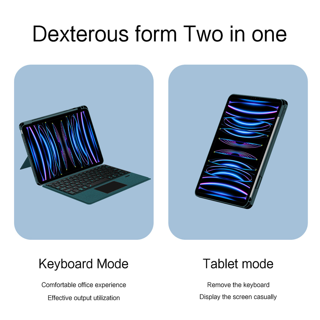 Intelligent Touch Stand iPad Pro 11 2021 Magic Keyboard Case 2-in-1