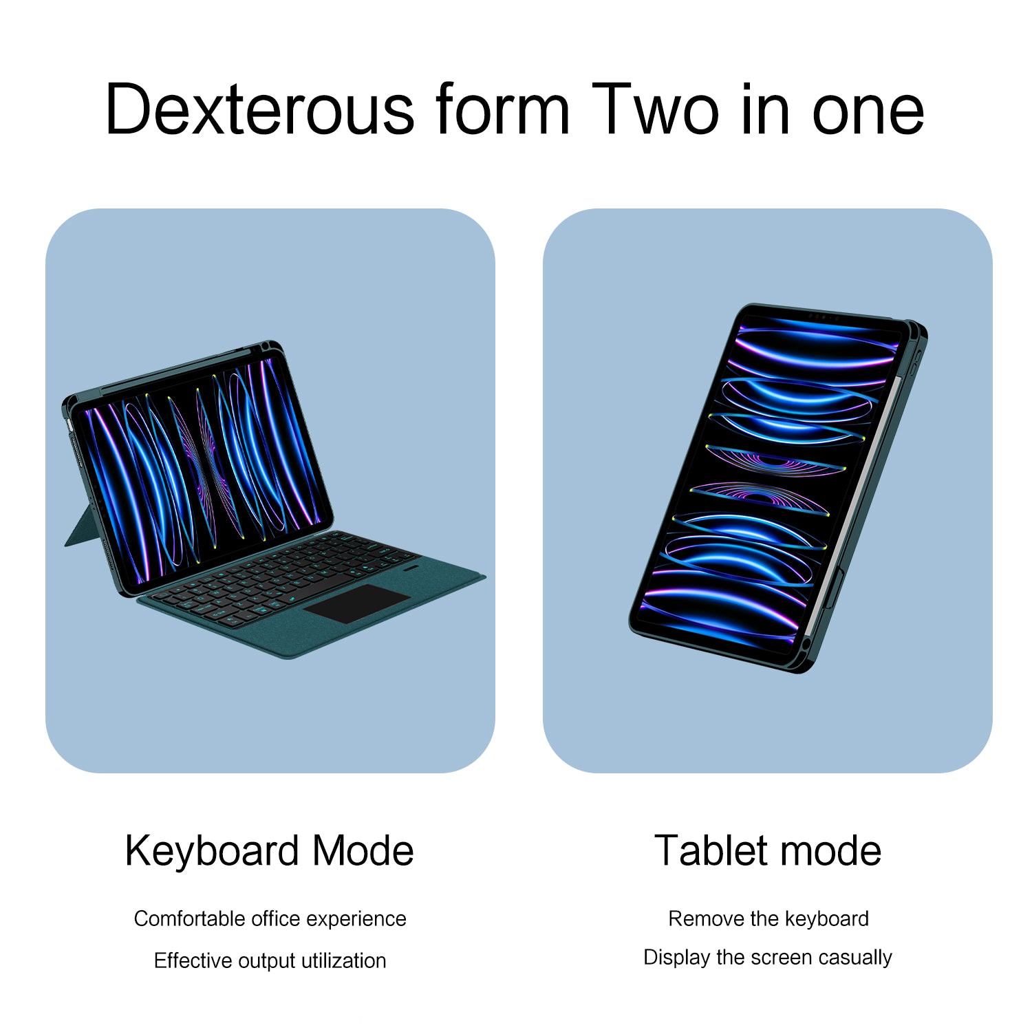 Intelligent Touch Stand iPad Pro 11 2021 Magic Keyboard Case 2-in-1