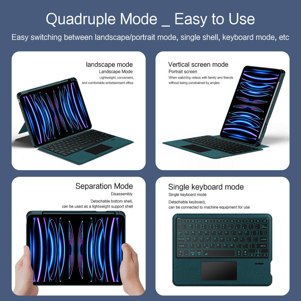 Intelligent Touch Stand iPad Pro 11 2021 Magic Keyboard Case Easy to Use
