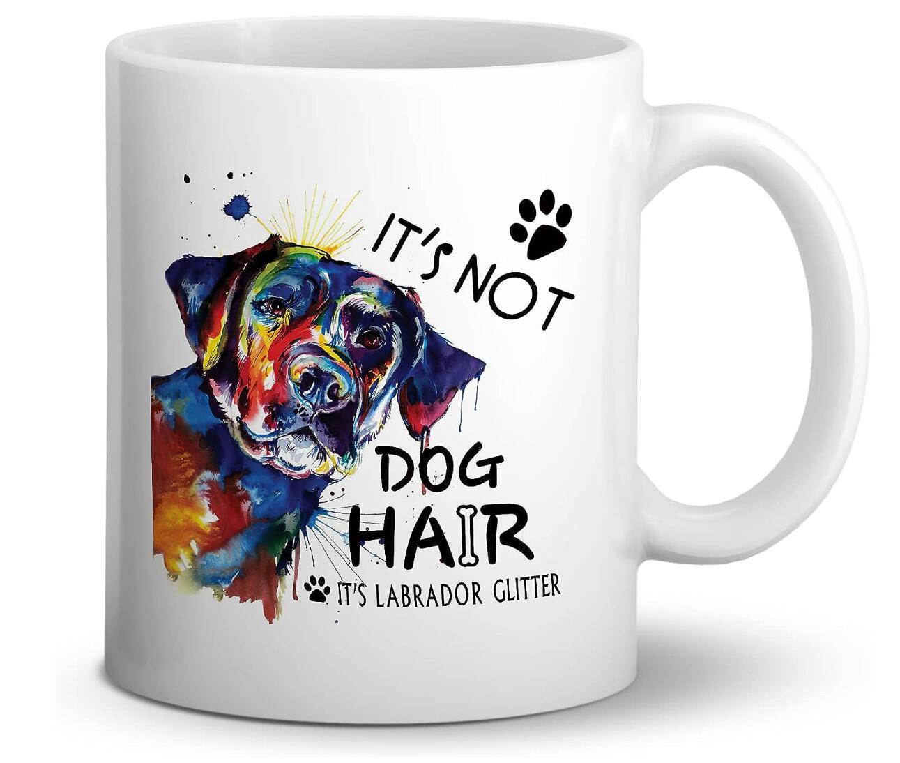 It's Not Dog Hair It's Labrador Glitter Coffee Mug Pet Lover Gift Cup