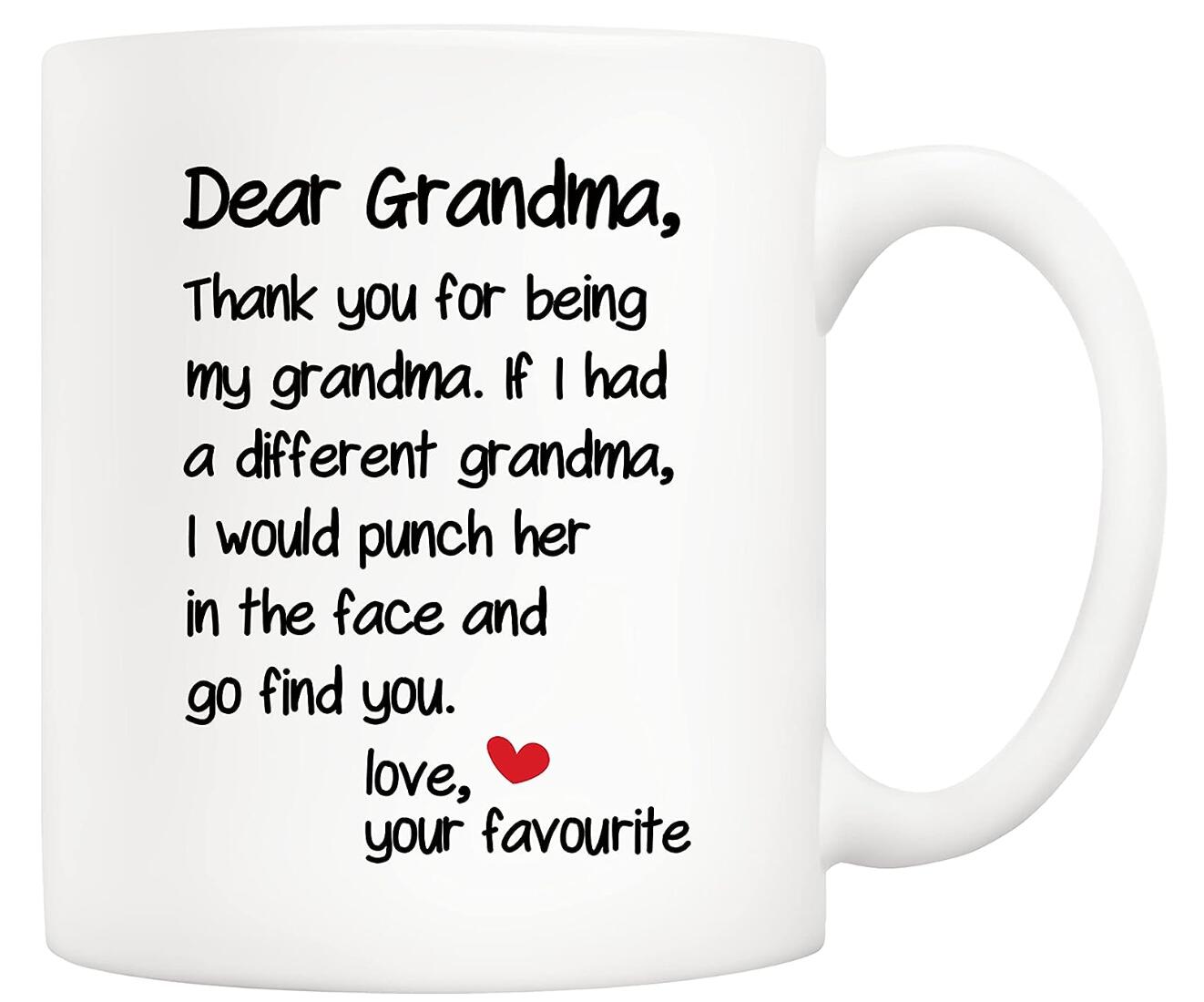 Love Your Favorite Grandpa Grandma Coffee Mug Birthday Gift Cup