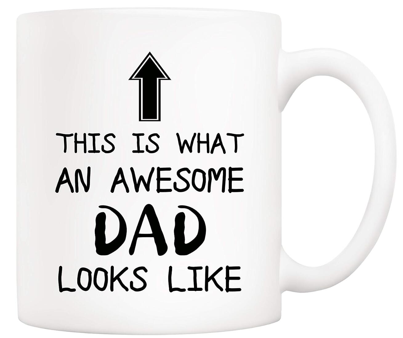 This Is What an Awesome Dad Looks Like Coffee Mug Fathers Day Christmas Gift Cup