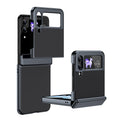 Ultramarinelife AG Frosted Galaxy Z Flip3 Case Vacuum Plating Anti-Fingerprint Black Color