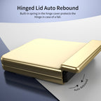 Ultramarinelife AG Frosted Galaxy Z Flip5 Case Vacuum Plating Anti-Fingerprint Hinged Lid Auto Rebound