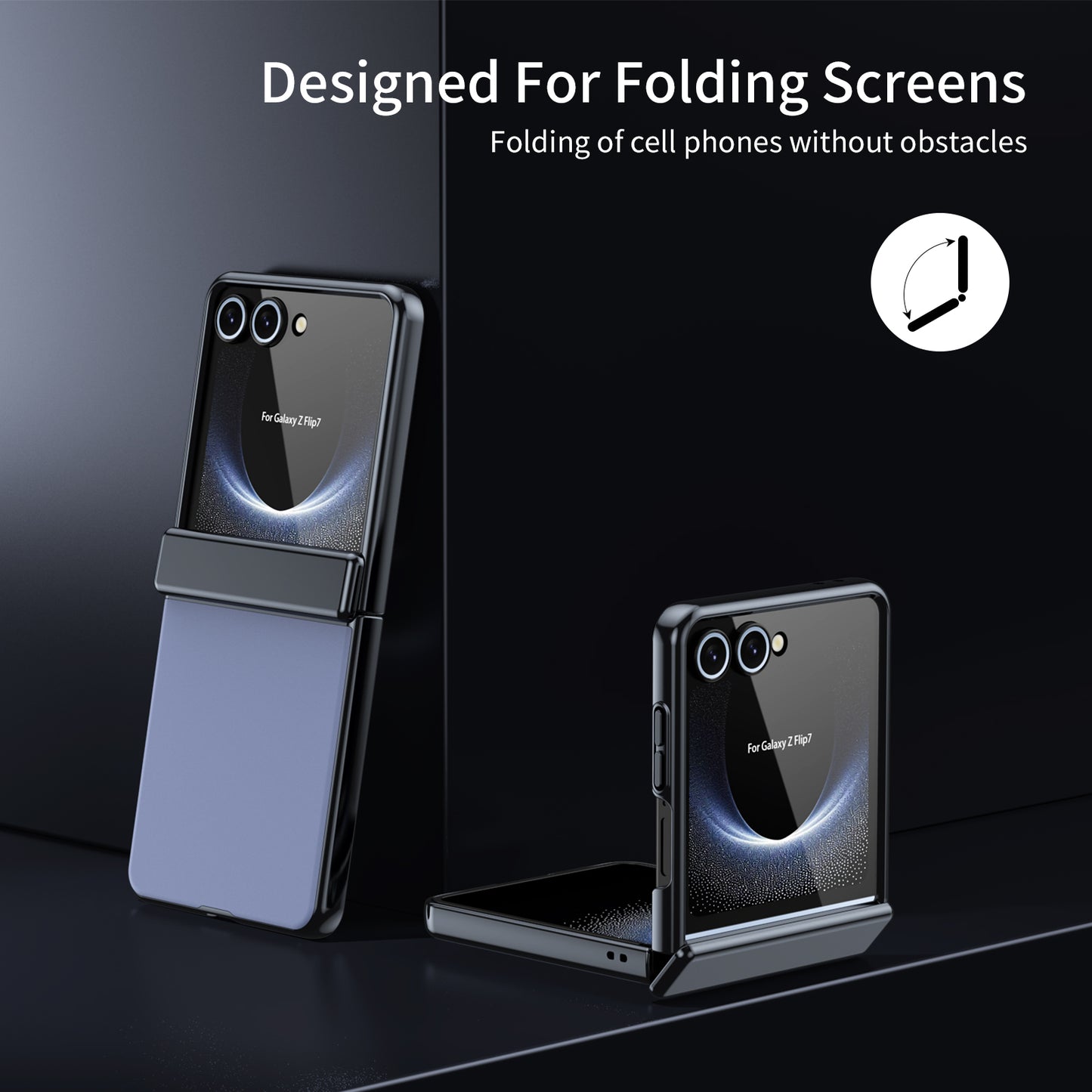 AG Frosted Galaxy Z Flip8 Case: Vacuum-plated matte PC cover with built-in front tempered glass—no film needed. Features all-inclusive hinged protection & auto-rebound springs for drop/shock resistance. Anti-smudge, fingerprint-proof, and scratch-resistant. Available in Sky Blue, Black, Red, Gold, Blue & Purple. Slim, rugged, and built to save your screen and hinge.