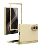 Ultramarinelife AG Frosted Galaxy Z Fold8 Wide Case Vacuum Plating Anti-Fingerprint Gold Color