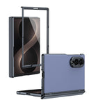 Ultramarinelife AG Frosted Galaxy Z Fold8 Wide Case Vacuum Plating Anti-Fingerprint Blue Color