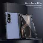 Ultramarinelife AG Frosted Galaxy Z Fold8 Wide Case Vacuum Plating Anti-Fingerprint Glass Front Film