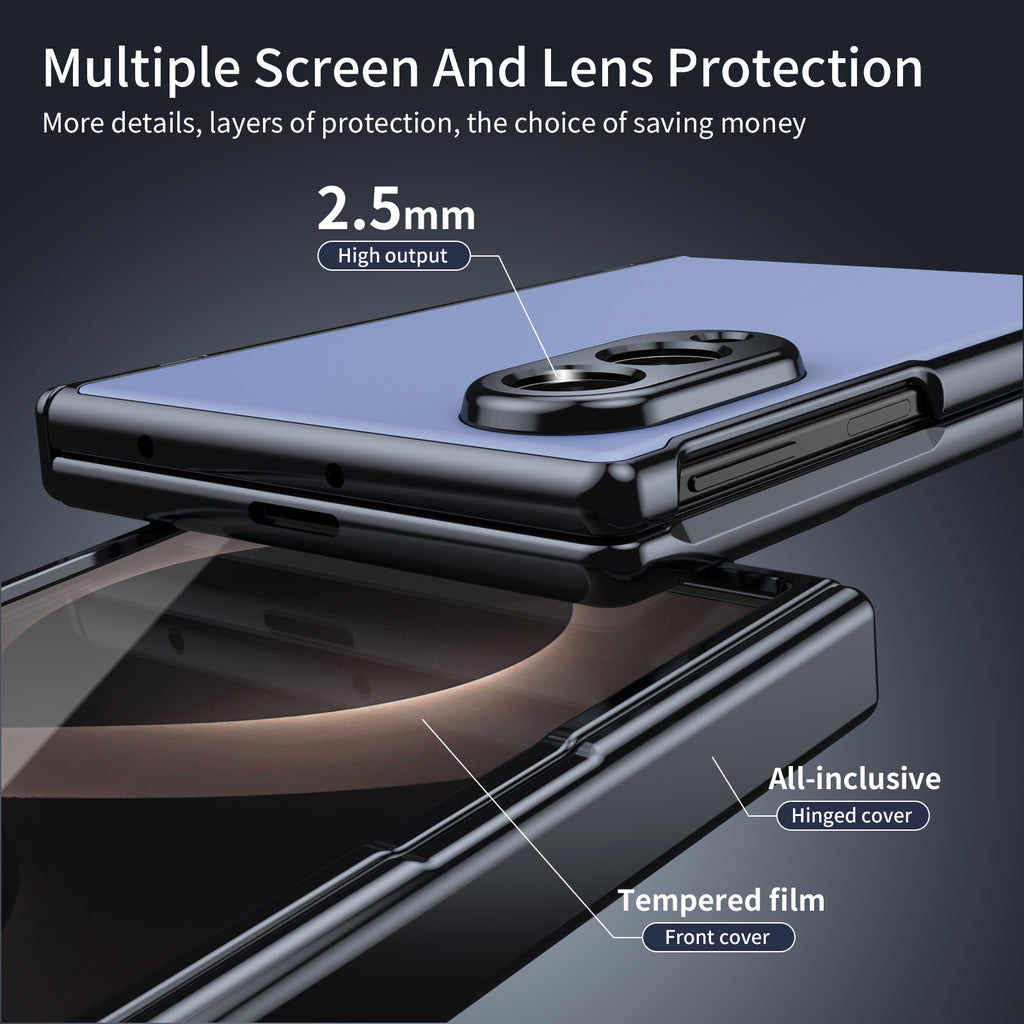 Ultramarinelife AG Frosted Galaxy Z Fold8 Wide Case Vacuum Plating Anti-Fingerprint Screen and Lens Protection