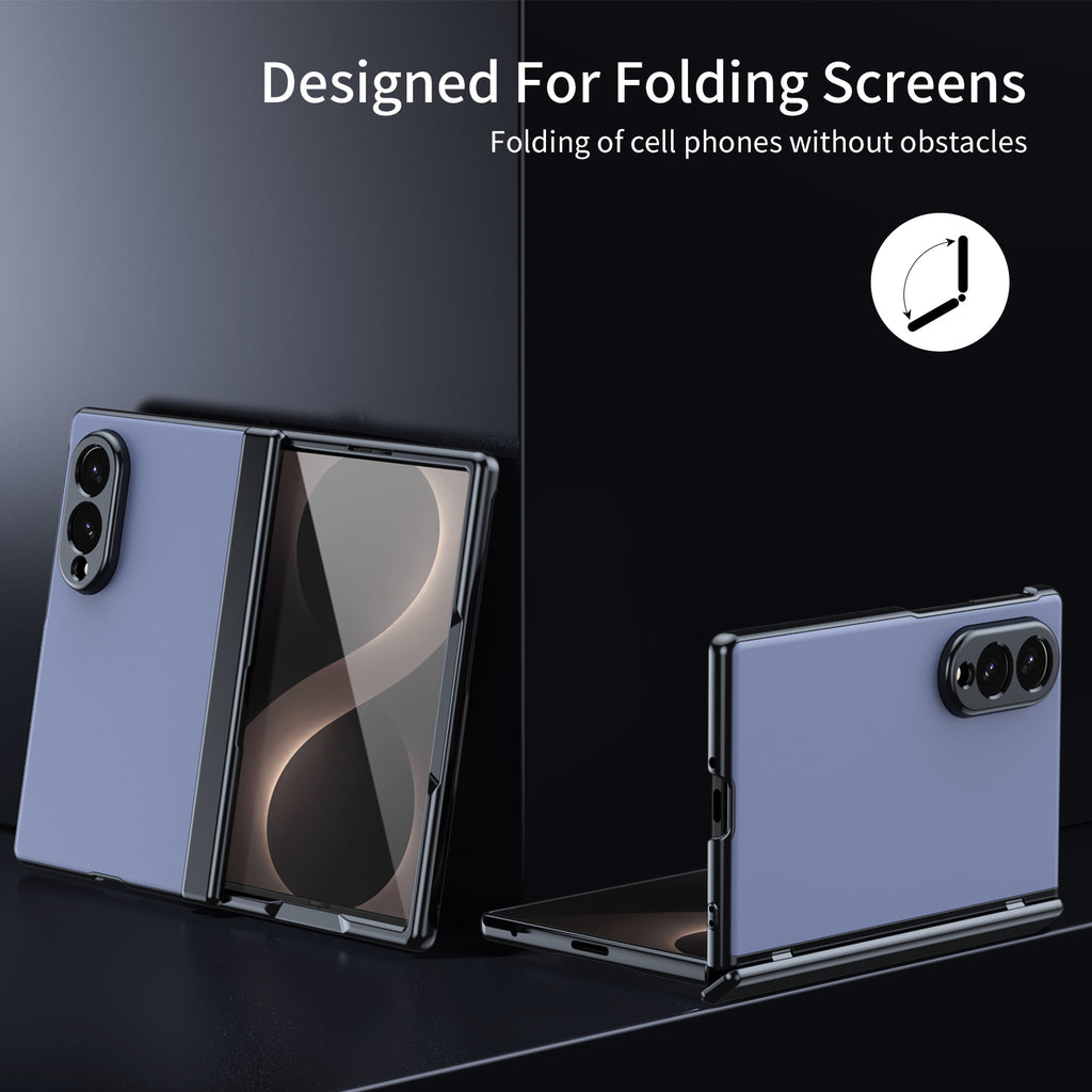 Ultramarinelife AG Frosted Galaxy Z Fold8 Wide Case Vacuum Plating Anti-Fingerprint Foldable Freely