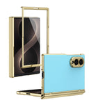 Ultramarinelife AG Frosted Galaxy Z Fold8 Wide Case Vacuum Plating Anti-Fingerprint Ocean Color