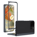 Ultramarinelife AG Frosted Google Pixel 10 Pro Fold Case Vacuum Plating Anti-Fingerprint Black Color