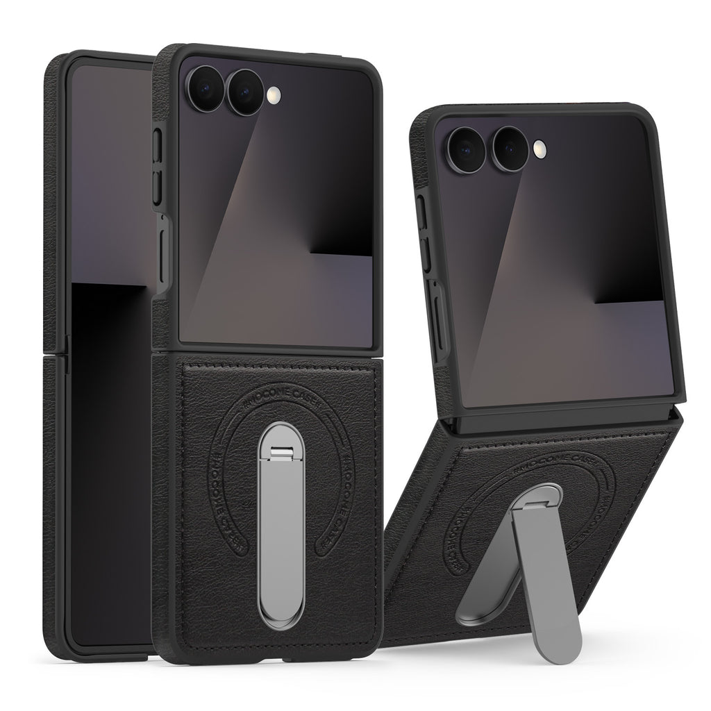 armor-shield-rotating-stand-magsafe-galaxy-z-flip7-leather-cover_6