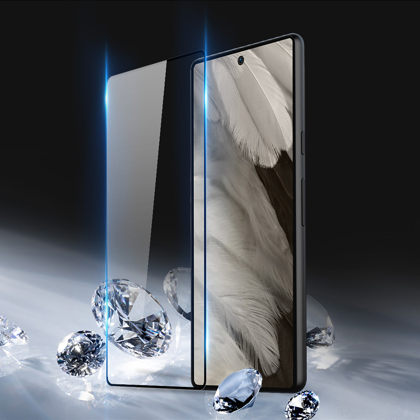 black-frame-clear-google-pixel-7a-tempered-glass-screen-protector_4