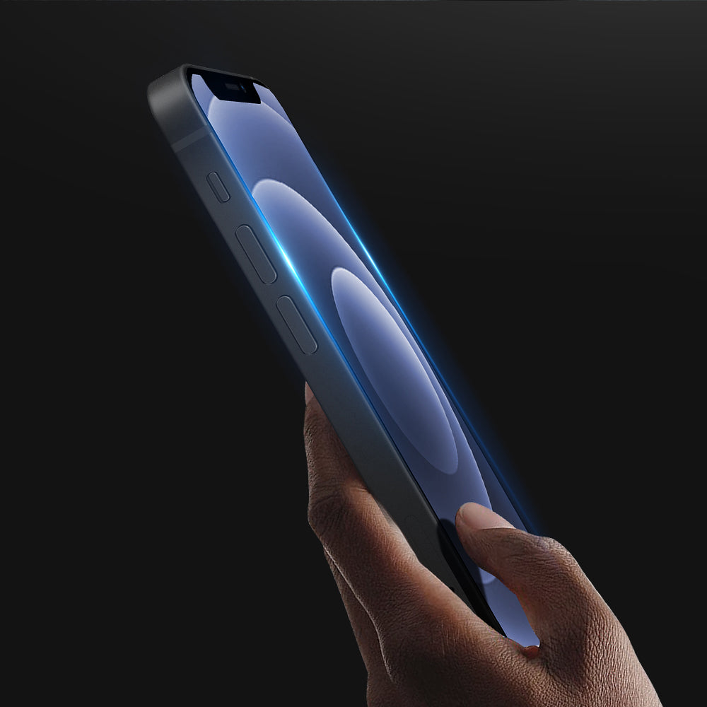 Black Frame Clear iPhone 13 Mini Tempered Glass Screen Protector