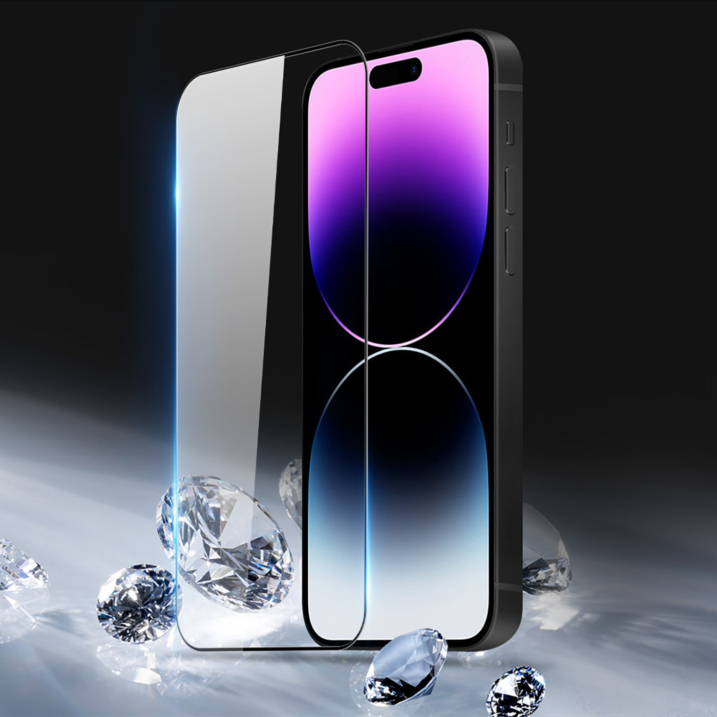 black-frame-clear-iphone-14-pro-tempered-glass-screen-protector_4