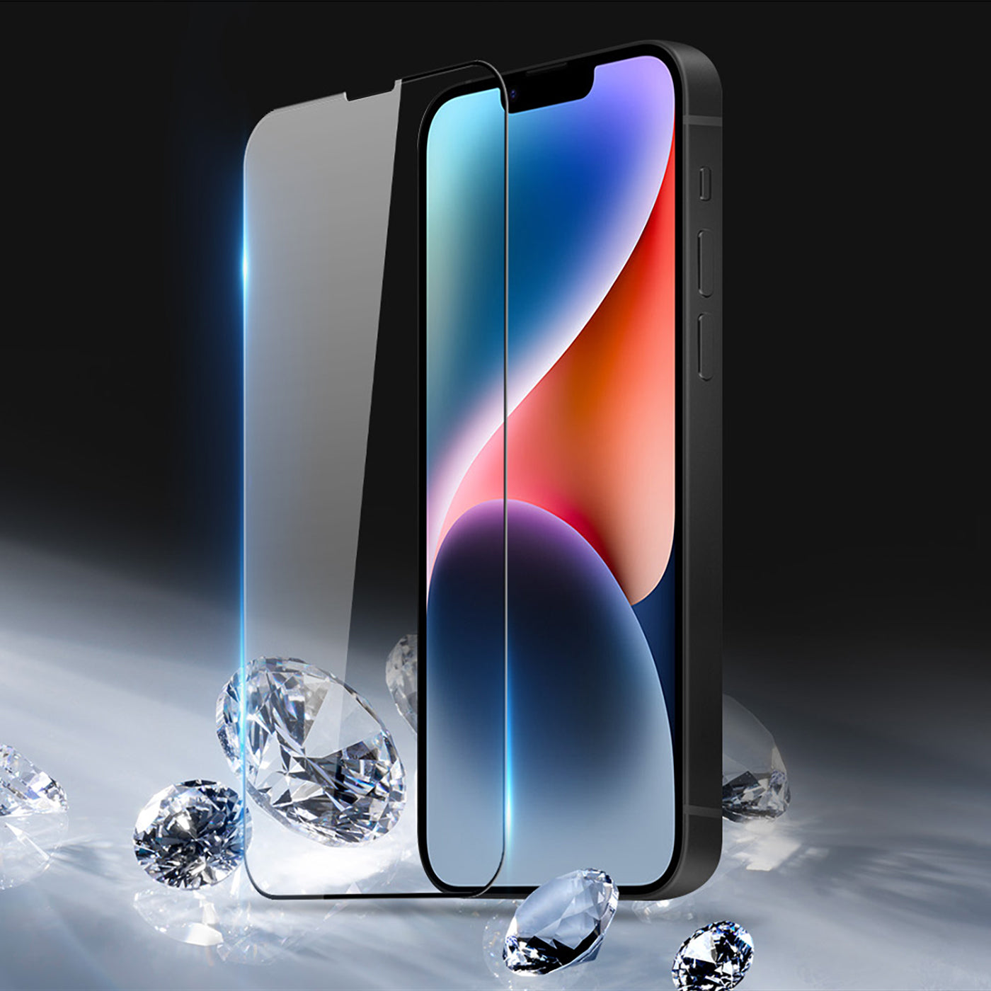 black-frame-clear-iphone-14-tempered-glass-screen-protector_4