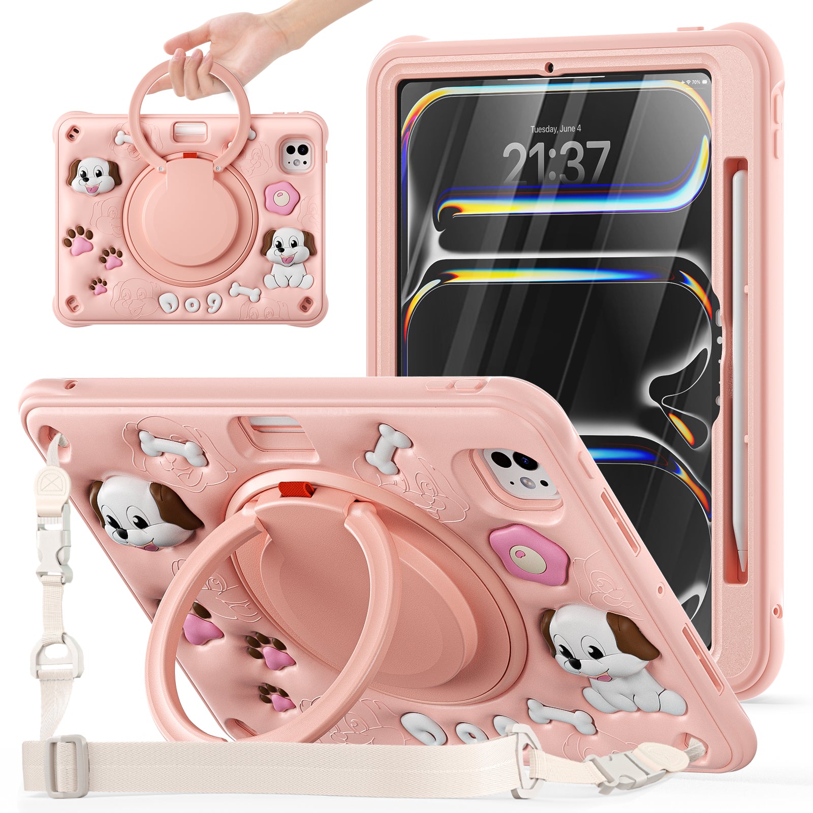 bubble-3d-dog-rotating-handle-grip-ipad-pro-11-2024-rugged-cover_1