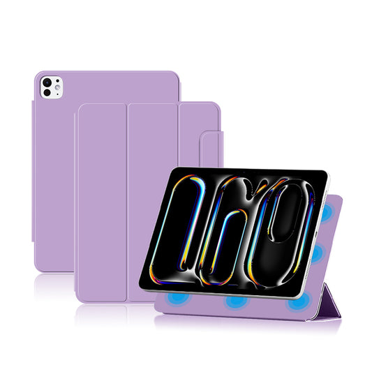 buckle-magnetic-leather-tri-fold-magnetic-ipad-pro-13-2025-smart-case_2