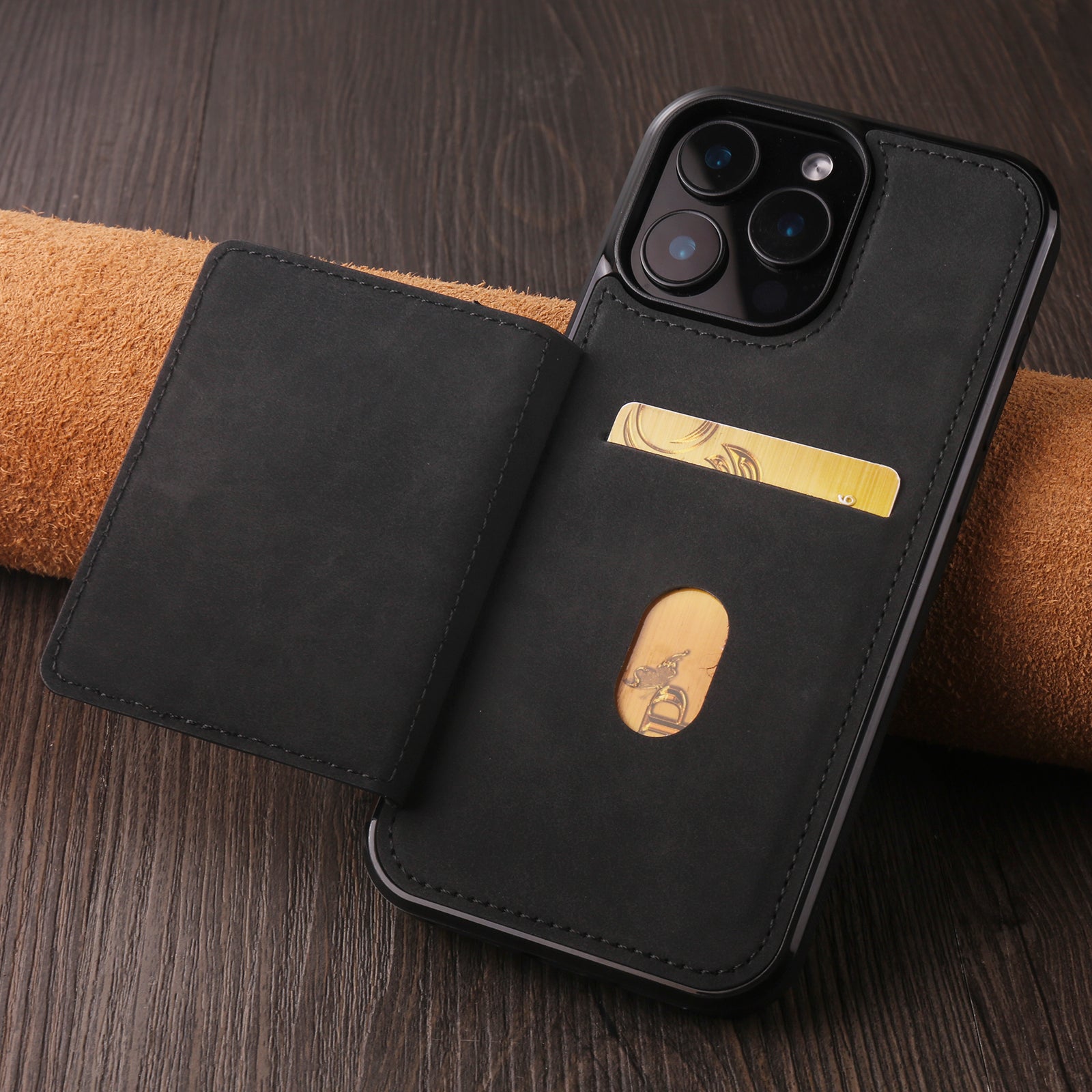 built-in-card-holder-stand-iphone-14-pro-leather-cover_10