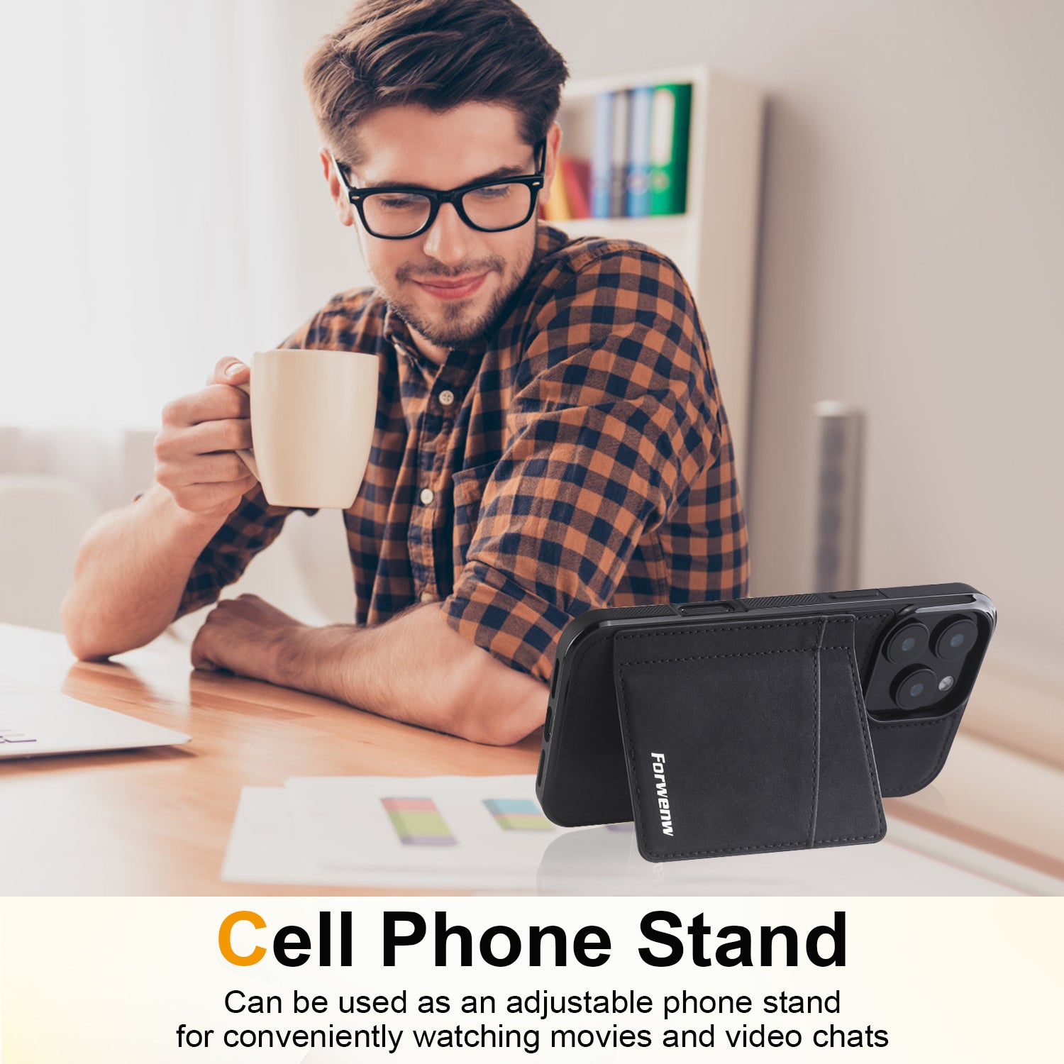 built-in-card-holder-stand-iphone-14-pro-leather-cover_5