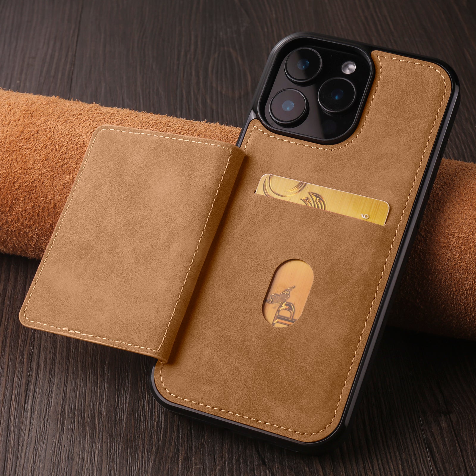 built-in-card-holder-stand-iphone-15-pro-leather-cover_10