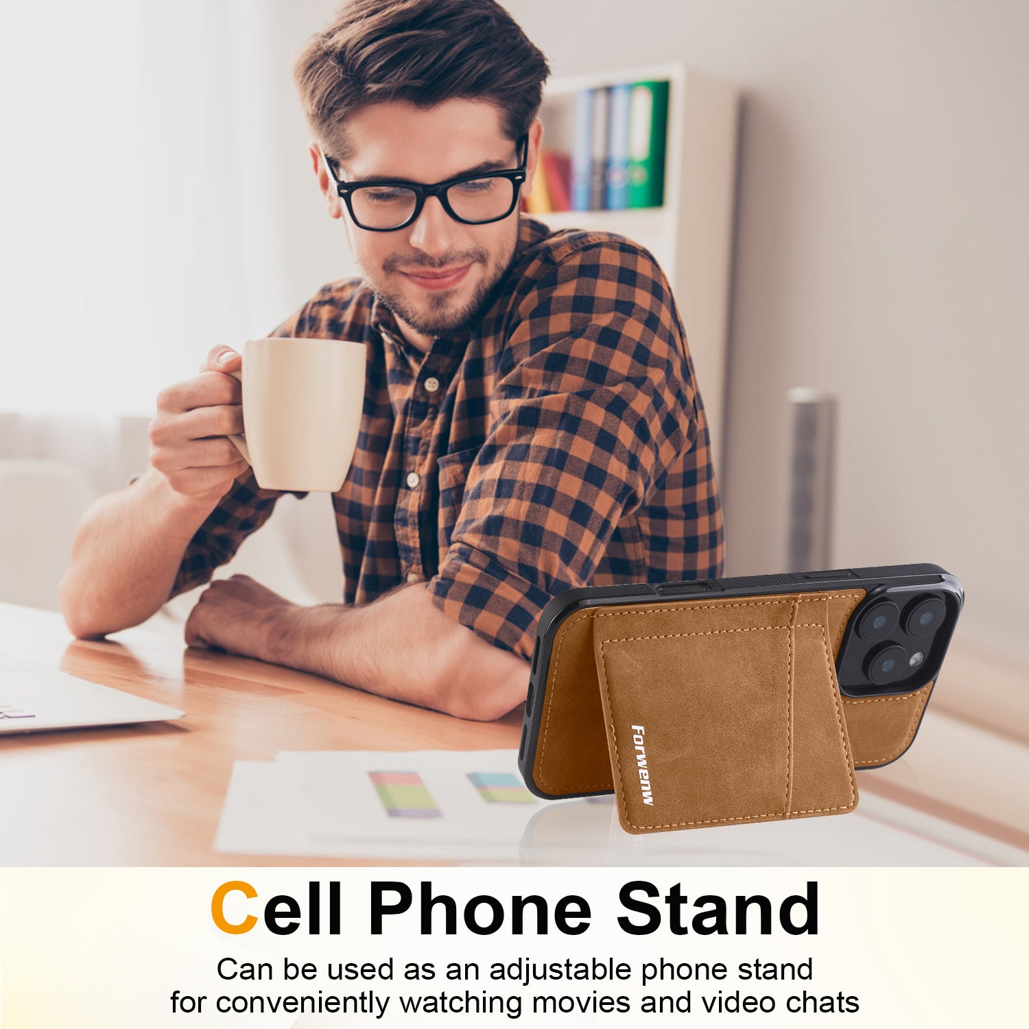 built-in-card-holder-stand-iphone-15-pro-leather-cover_5