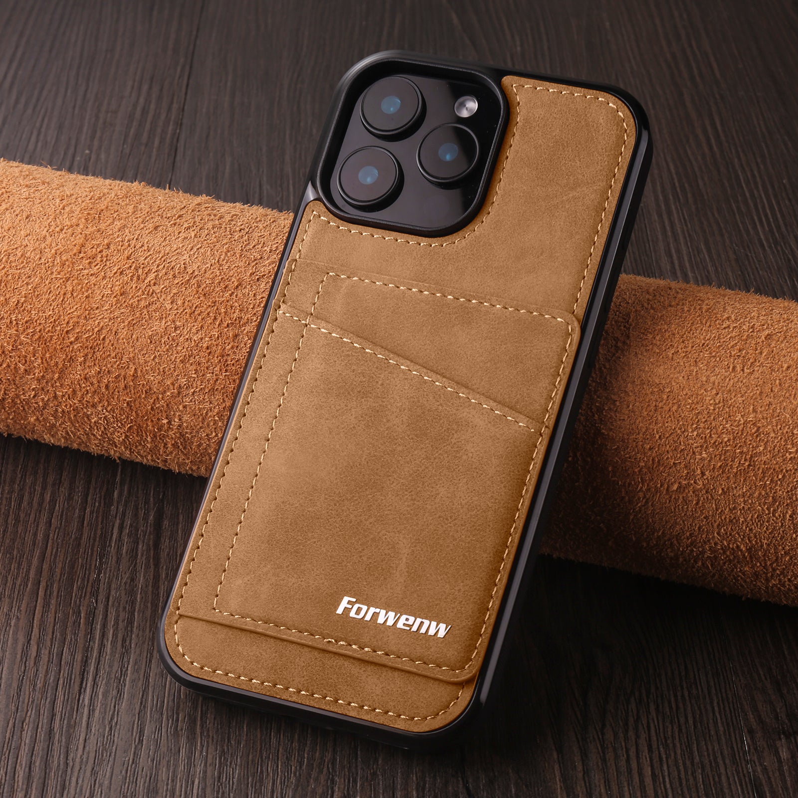 built-in-card-holder-stand-iphone-15-pro-leather-cover_9