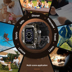 Integrated Rugged Apple Watch Series 11 Waterproof Band Case 46MM