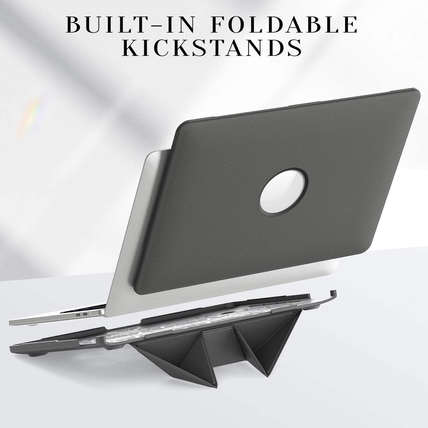 Business Built-in Stand MacBook Pro 13.3 A2338 Case Leather Skin