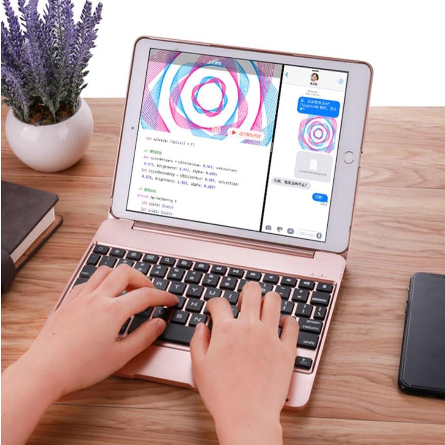 business-clamshell-book-stand-ipad-pro-9-7-keyboard-case_10