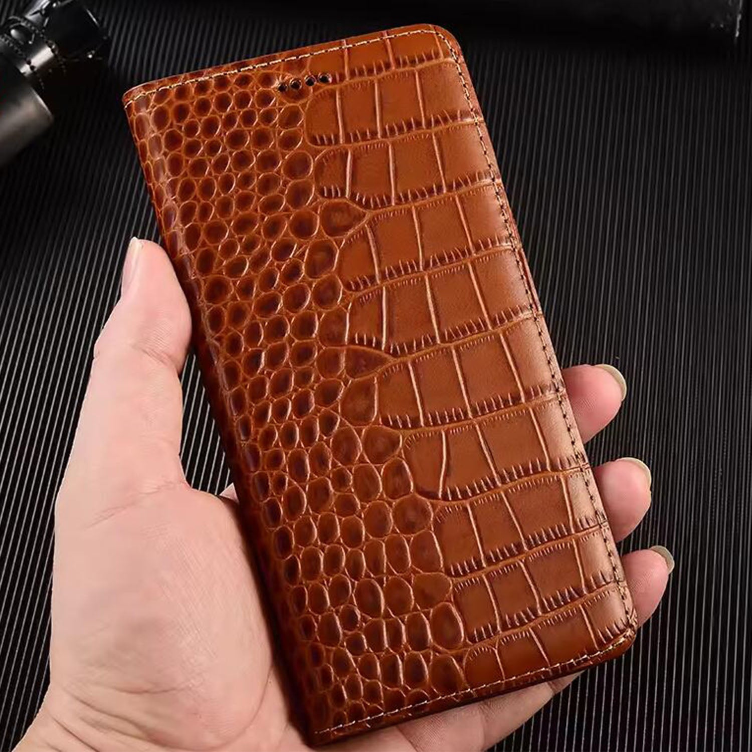 business-flip-crocodile-iphone-17e-genuine-leather-case-3