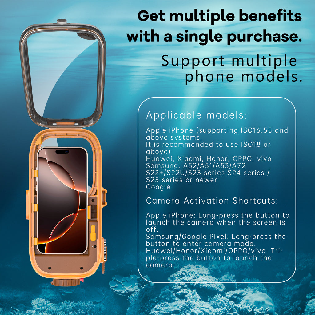 Capybara Military Grade Diving 49ft Universal Phone Waterproof Case
