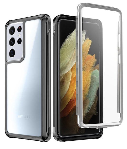 Clear Galaxy S21 Ultra Rugged Case Built-in Screen Protector